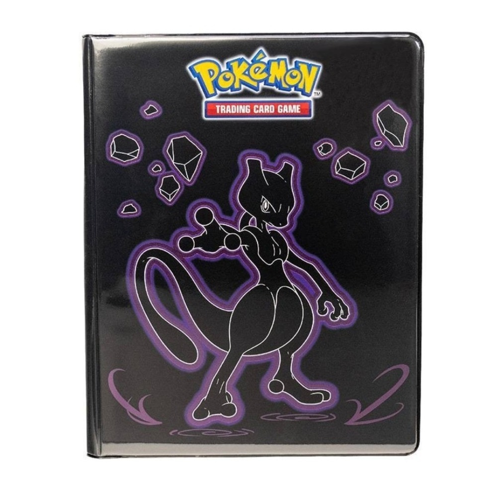 Ultra PRO Pokemon Mewtwo 9-Pocket Portfolio Binder Black Purple 180 Card EX